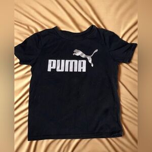 Puma Kids Black T-Shirt